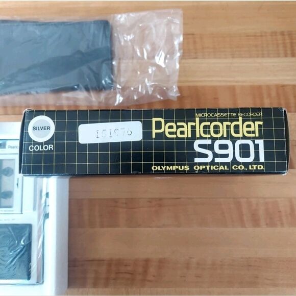 Vintage Olympus Pearlcorder S901 Microcassette Tape Recorder Unused/Open Box - Picture 7 of 7